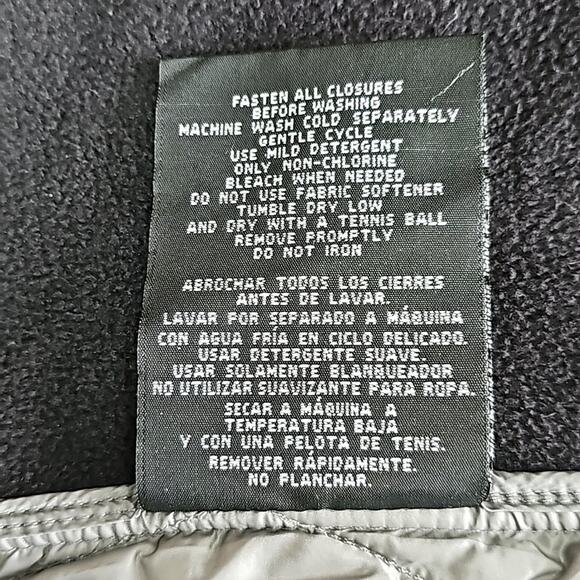 32 Degrees Heat Womens Sz S Gray and Black Down Fill Full Zip Puffer Jacket - Picture 12 of 12